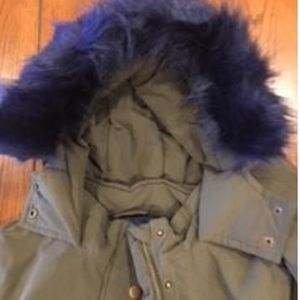 NWT-Rothschilds-Girls-Faux-Fur-Trim-Walker-Jacket